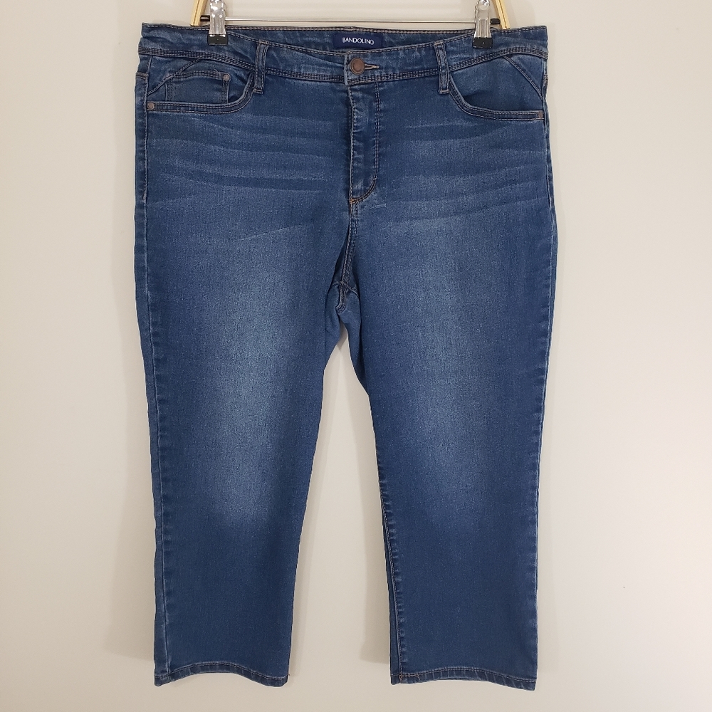 Bandolino Crop Capri Stretch Jeans Size 16